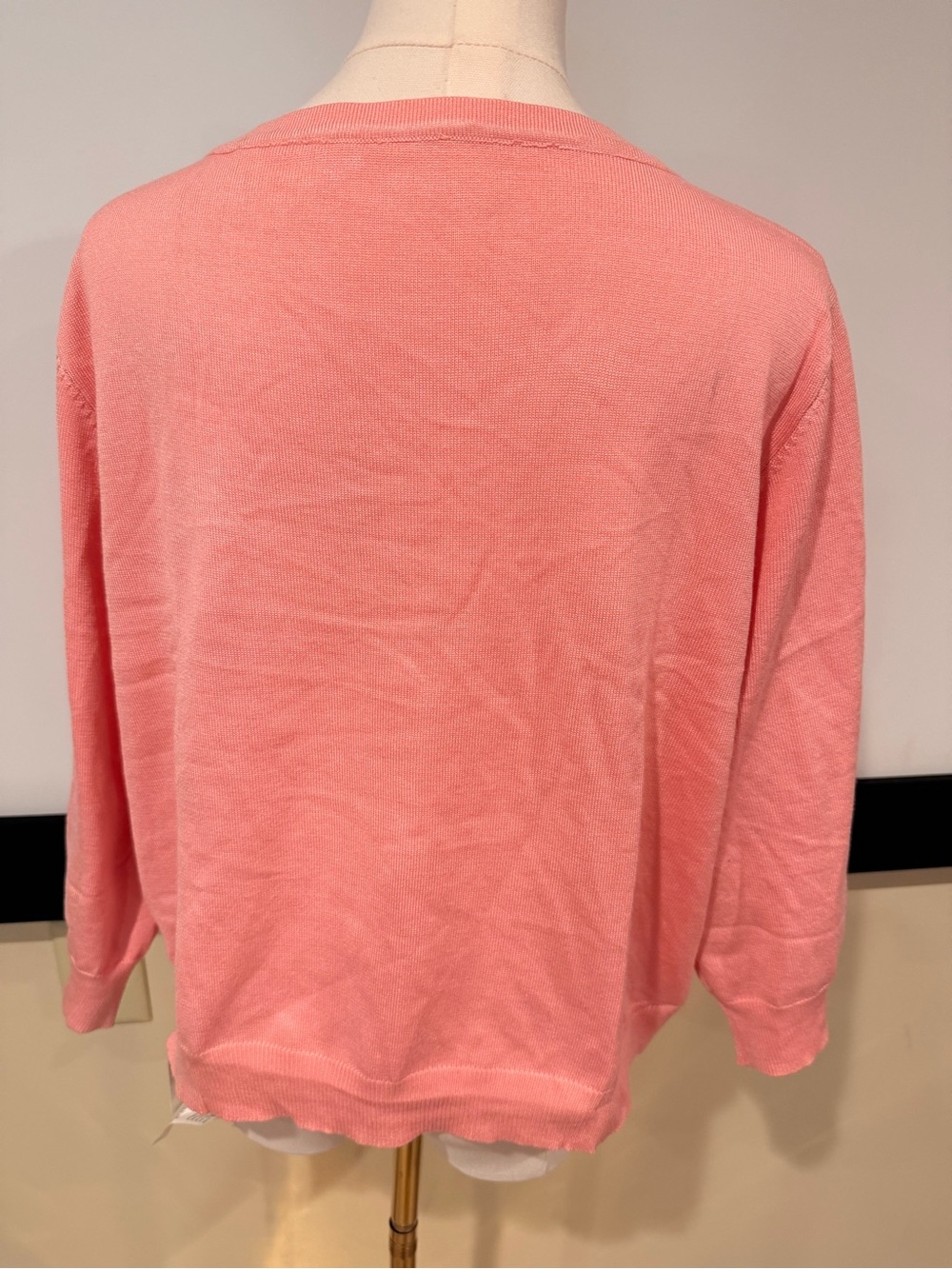 Pink Ribbed Tie-Front Crop Top - Picture 4 of 6